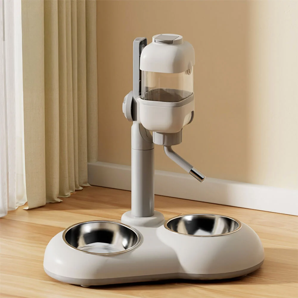 Pet Feeding Bowl Station Food Dispenser With Automatic Water - Image 10