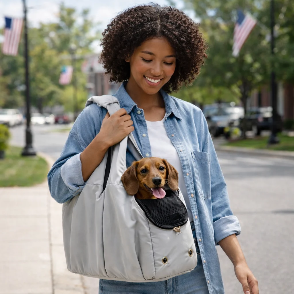 Portable Shoulder Dog& Cat Carrier Pet Carrier Bag - Image 2